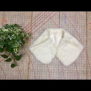 Vintage rabbit fur collar or stole